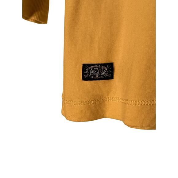 LRL Lauren Jeans Women's Size XL Cream Henley Shirt - Picture 5 of 6